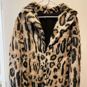 Leopard fur coat from Revolve